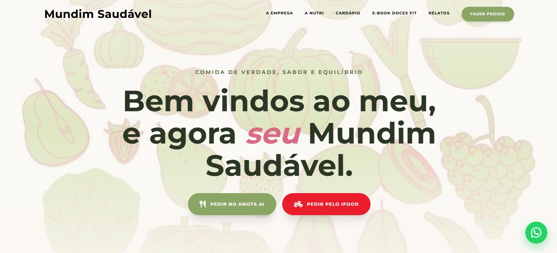 Site de Marca Mundim Saudável